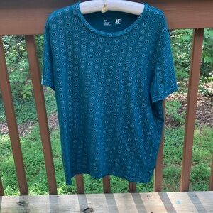 J. Ferrar cotton circle design T-shirt